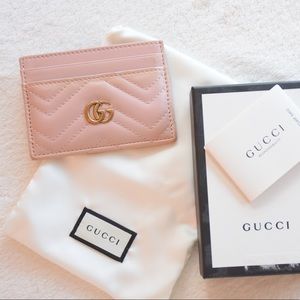 Gucci GG Marmont Cardholder light pink